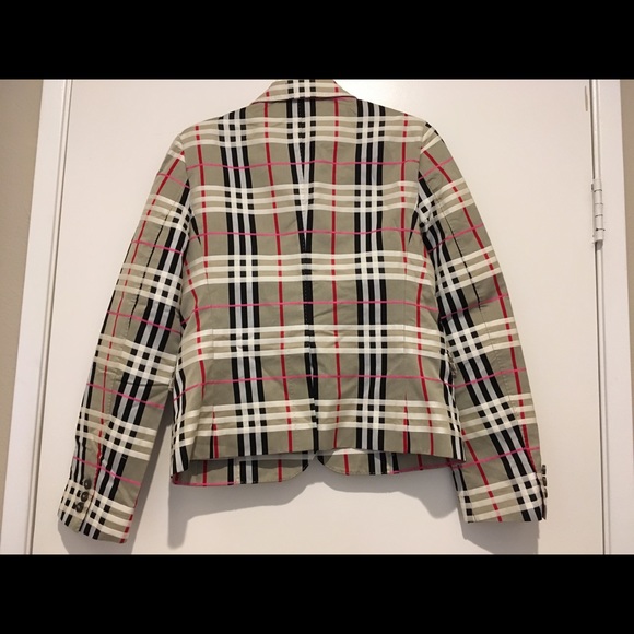 Burberry Beige Plaid Blazer - Picture 6 of 8
